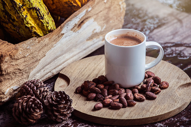 Fève de cacao pour chocolat chaud